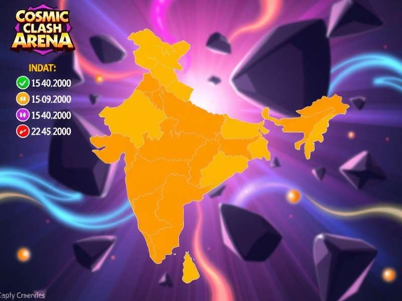 Cosmic Clash Arena's popularity in India Graph showing Cosmic Clash Arena's growth in India